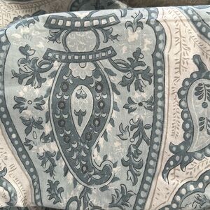 Pottery barn, full/queen organic cotton duvet cover